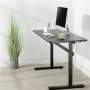 Manually adjustable sit-stand desk EO0027 , Ergonomic , Height adjustment 70-117 cm , Maximum load weight 40 kg , Black