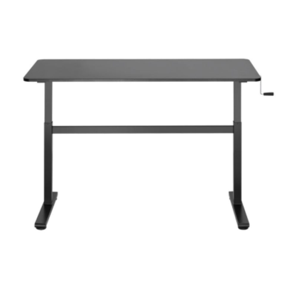 Manually adjustable sit-stand desk EO0027 , 70-117 cm , Maximum load weight 40 kg , Black