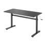 Manually adjustable sit-stand desk EO0027 , 70-117 cm , Maximum load weight 40 kg , Black