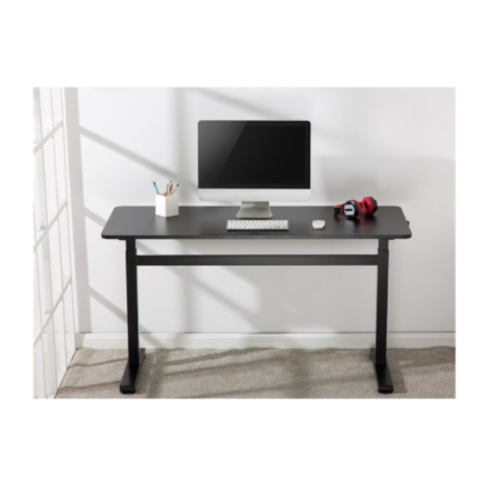 Manually adjustable sit-stand desk EO0027 , 70-117 cm , Maximum load weight 40 kg , Black