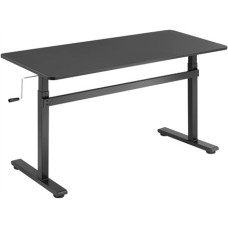 Manually adjustable sit-stand desk EO0027 , Ergonomic , Height adjustment 70-117 cm , Maximum load weight 40 kg , Black