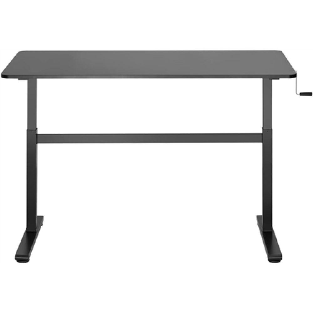 Manually adjustable sit-stand desk EO0027 , 70-117 cm , Maximum load weight 40 kg , Black
