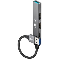 Goobay Slim 4-Port USB Hub, USB-A to USB-C/USB-A, 5 Gbit/s , 74458