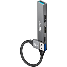 Goobay Slim 4-Port USB Hub, USB-A to USB-C/USB-A, 5 Gbit/s , 74458