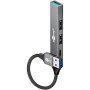 Goobay Slim 4-Port USB Hub, USB-A to USB-C/USB-A, 5 Gbit/s , 74458