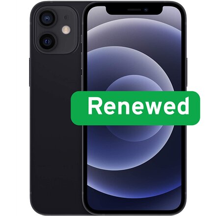 Apple , RENEW , Grade B , iPhone 12 Mini , Black , 5.4 , Super Retina XDR OLED , 2340 x 1080 pixels , A14 Bionic Chip , 4 GB , 64 GB , Dual SIM , 5G , 12 MP , iOS , 18