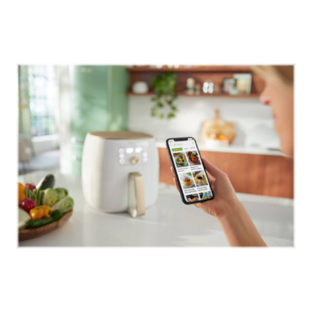 Philips , Airfryer XXL , HD9870/20 Premium , Power 2225 W , Capacity 7.3 L , Smart Sensing Technology , White Champagne