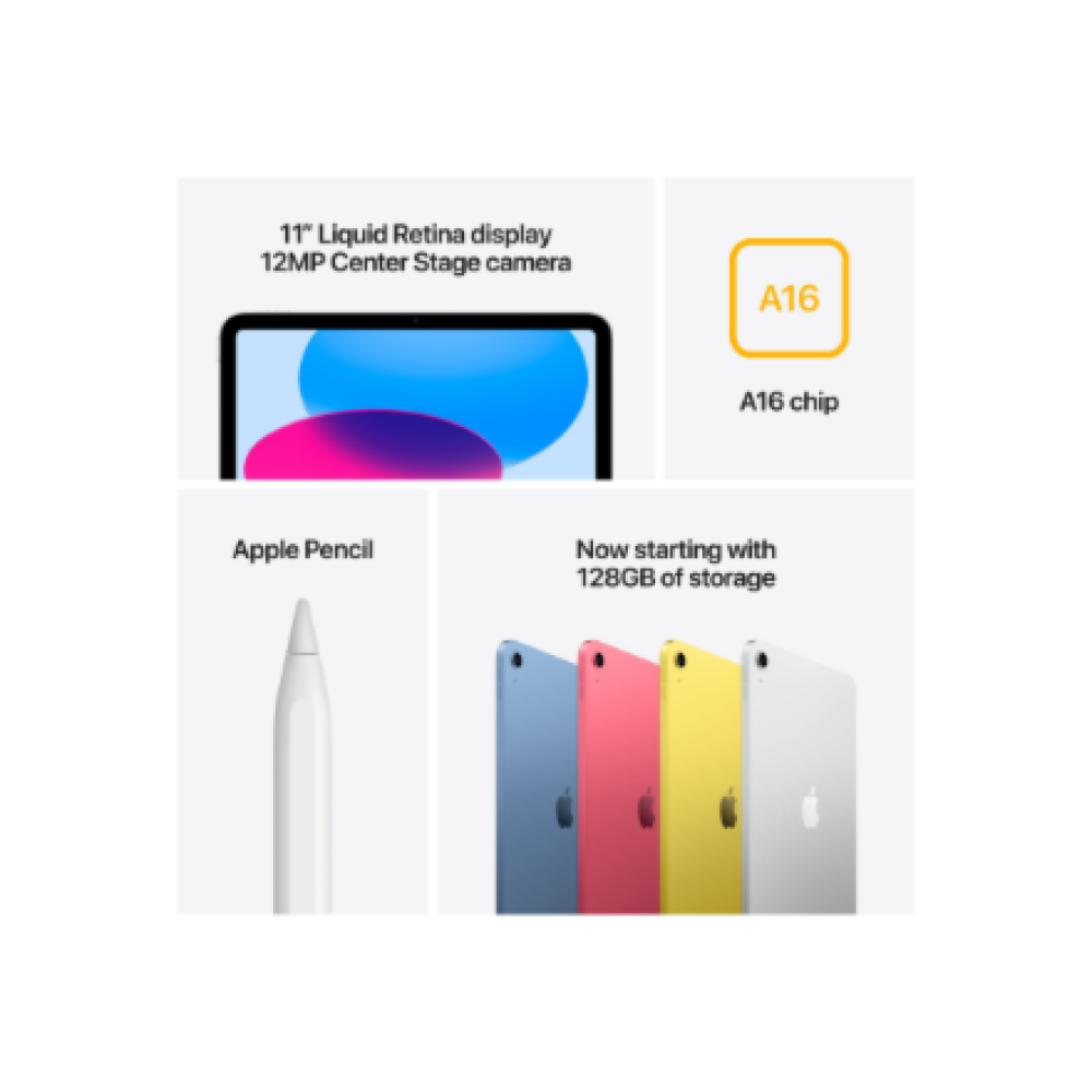 Apple iPad 11 A16 Wi-Fi 256GB - Yellow , Apple