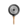 ETA Pan , ETA692990000 TITANIUM II , Universal , Diameter 28 cm , Electric, induction, gas, glass ceramics , Suitable for induction hob , Fixed handle , Black