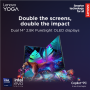 Lenovo Yoga Book 9 14IAH10 , Tidal Teal , 2x14 , OLED , Touchscreen , 2.8K WQXGA+ , 2880 x 1800 pixels , Intel Core Ultra 7 , 255H , 32 GB , Soldered LPDDR5x , Solid-state drive capacity 1000 GB , Intel Arc 140T GPU , Windows 11 Pro , 802.11be , Bluetooth