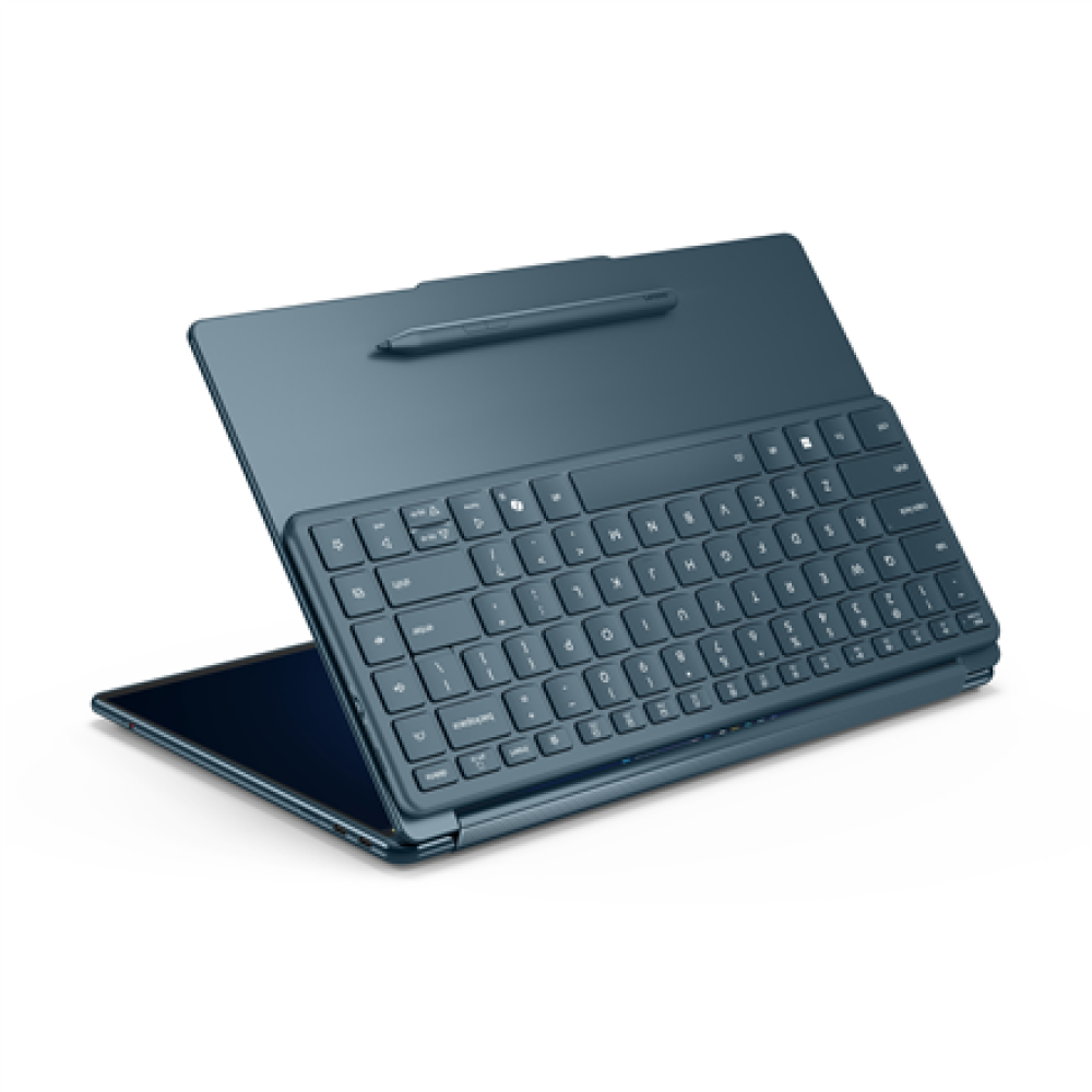 Lenovo Yoga Book 9 14IAH10 , Tidal Teal , 2x14 , OLED , Touchscreen , 2.8K WQXGA+ , 2880 x 1800 pixels , Intel Core Ultra 7 , 255H , 32 GB , Soldered LPDDR5x , Solid-state drive capacity 1000 GB , Intel Arc 140T GPU , Windows 11 Pro , 802.11be , Bluetooth
