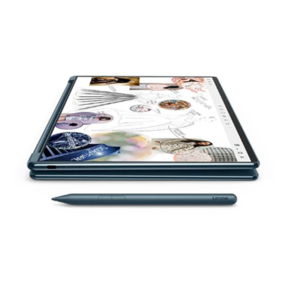 Lenovo Yoga Book 9 14IAH10 , Tidal Teal , 2x14 , OLED , Touchscreen , 2.8K WQXGA+ , 2880 x 1800 pixels , Intel Core Ultra 7 , 255H , 32 GB , Soldered LPDDR5x , Solid-state drive capacity 1000 GB , Intel Arc 140T GPU , Windows 11 Pro , 802.11be , Bluetooth