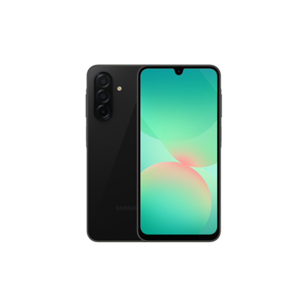 Samsung Galaxy , A26 (A266) , Black , 6.7 , Super AMOLED , 1080 x 2340 pixels , Internal RAM 6 GB , 128 GB , Dual SIM , 5G , Main camera resolution 50+8+2 MP , Secondary camera resolution 13 MP , Android , 15