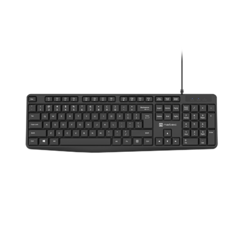 Natec , Keyboard , Nautilus NKL-1950 , Keyboard , Wired , US , Black
