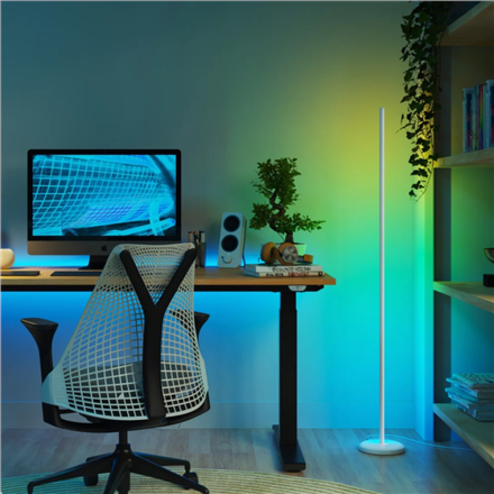 Nanoleaf Floor Lamp Smart Matter WiFi 1700Lm RGBW, White , 22 W , 16M+ colours