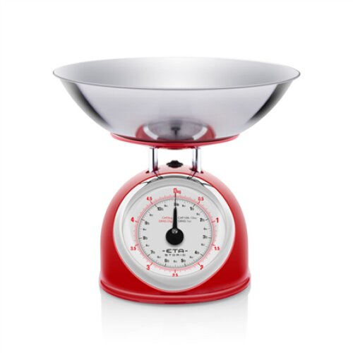 ETA , Kitchen scale , ETA577790030 Storio , Maximum weight (capacity) 5 kg , Graduation 25 g , Red