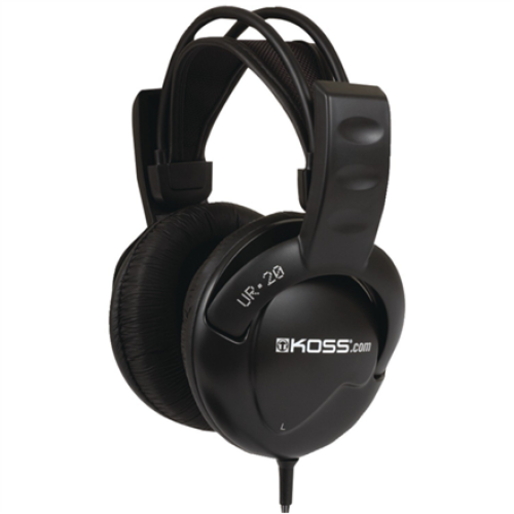 Koss , Headphones DJ Style , UR20 , Wired , On-Ear , Noise canceling , Black