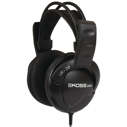 Koss , Headphones DJ Style , UR20 , Wired , On-Ear , Black , Noise canceling