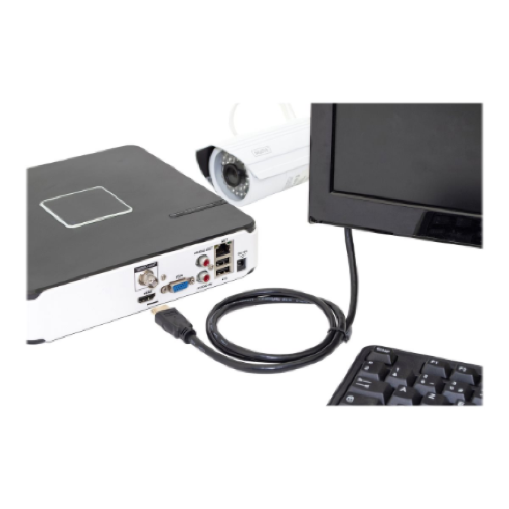 Digitus HDMI High Speed with Ethernet Connection Cable , DB-330123-020-S , 2 m