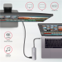 AXAGON SuperSpeed USB-C COMBO 5in1 hub , HMC-HCR3A
