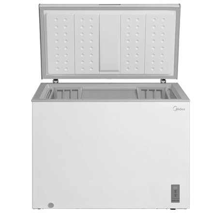 Midea Freezer , MDRC345FZE01 , Energy efficiency class E , Chest , Free standing , Height 85 cm , Total net capacity 249 L , Display , White