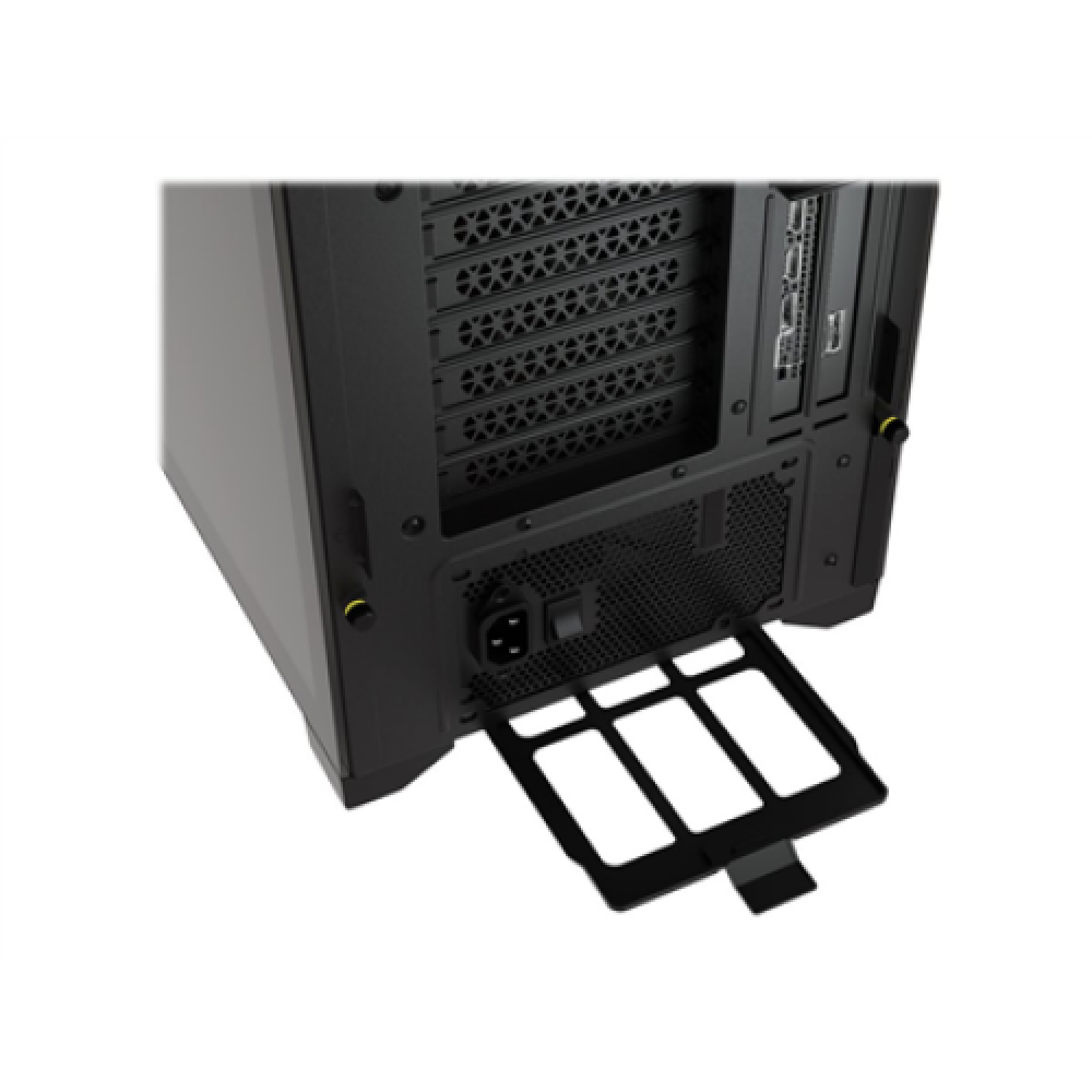 Corsair RGB Computer Case iCUE 5000X Side window Black ATX Power supply included No