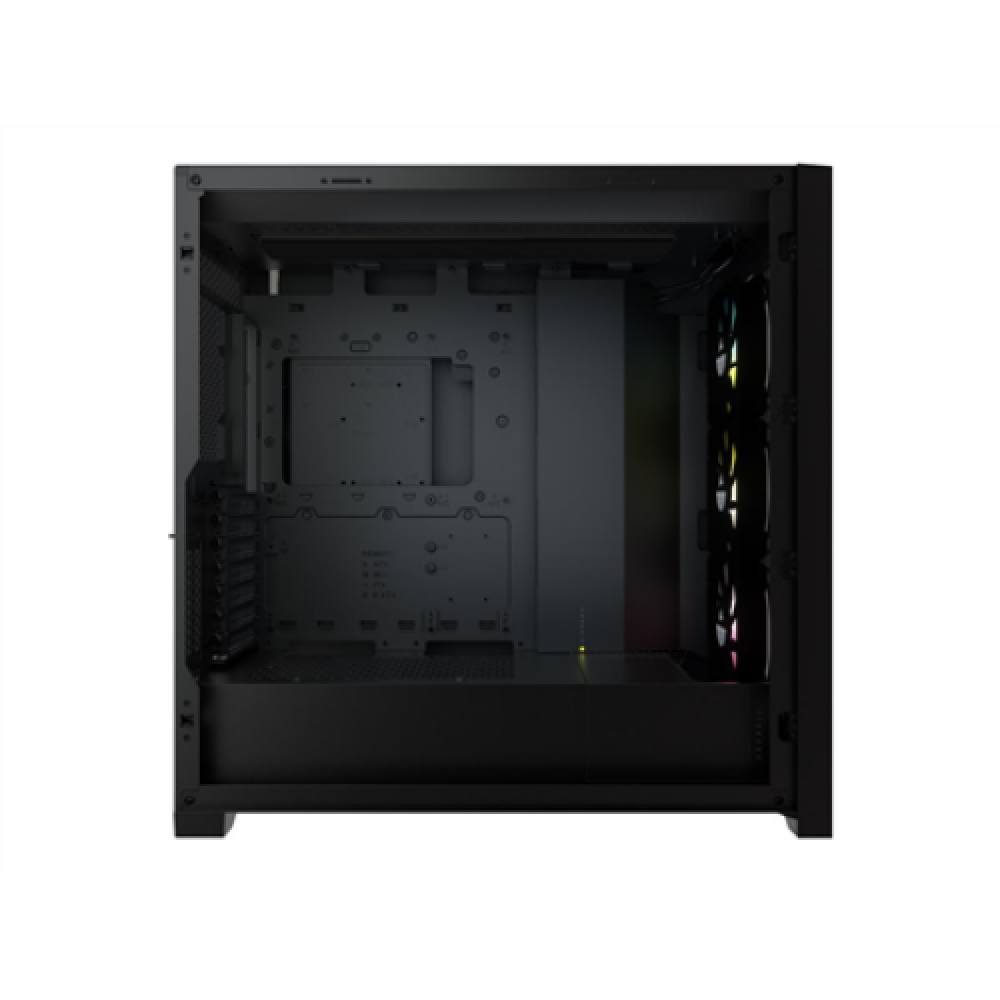 Corsair RGB Computer Case iCUE 5000X Side window Black ATX Power supply included No