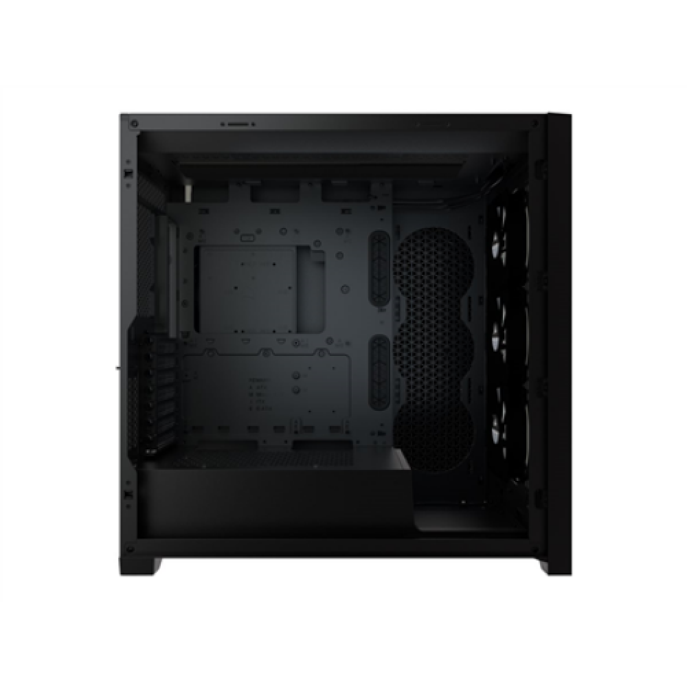Corsair RGB Computer Case iCUE 5000X Side window Black ATX Power supply included No
