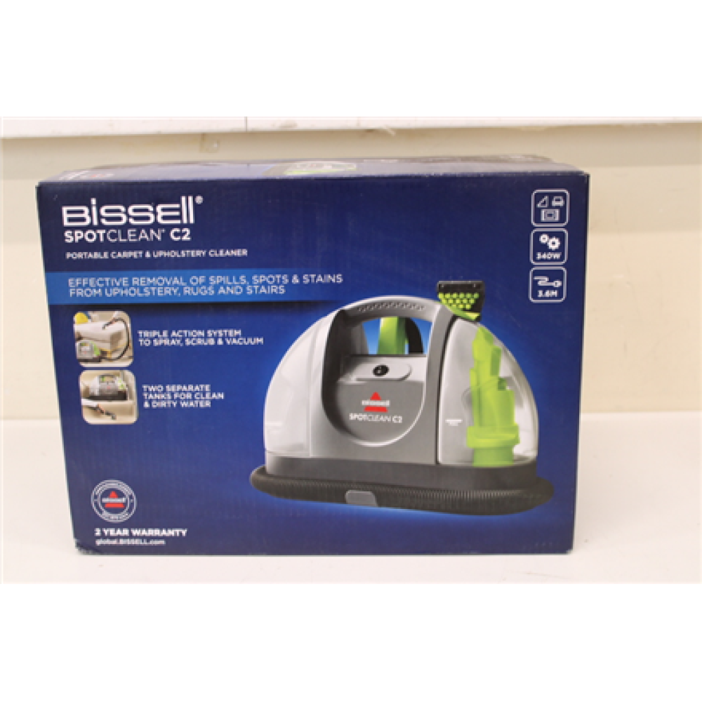 SALE OUT. Bissell SPOTCLEAN C2 Portable Carpet & Upholstery Cleaner, Titanium, Silver Gray&Cha Cha Lime , Bissell , Carpet and Upholstery Cleaner , 20671 SpotClean C2 , Corded operating , 340 W , Titanium/Silver Gray/Cha Cha Lime , Warranty 24 mon