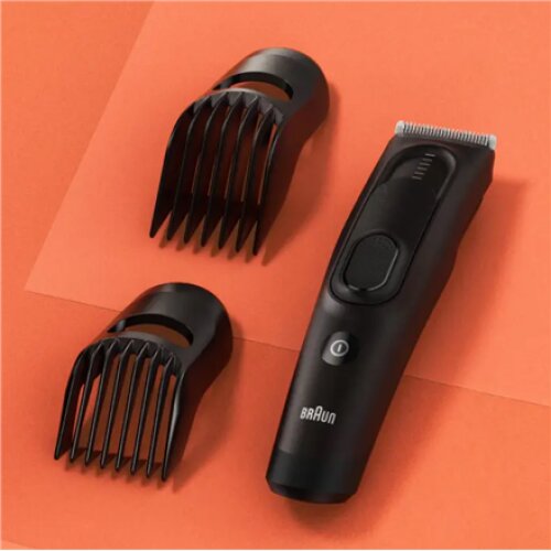 Braun , Hair Clipper Series 5 , HC5330 , Cordless or corded , Number of length steps 17 , Matte Black