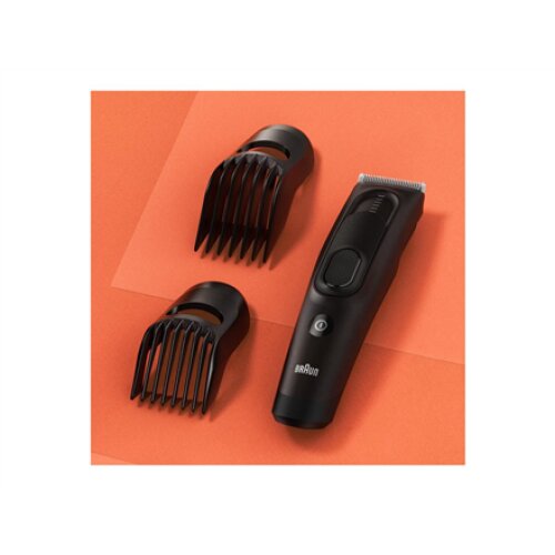 Braun , Hair Clipper Series 5 , HC5330 , Cordless or corded , Number of length steps 17 , Matte Black