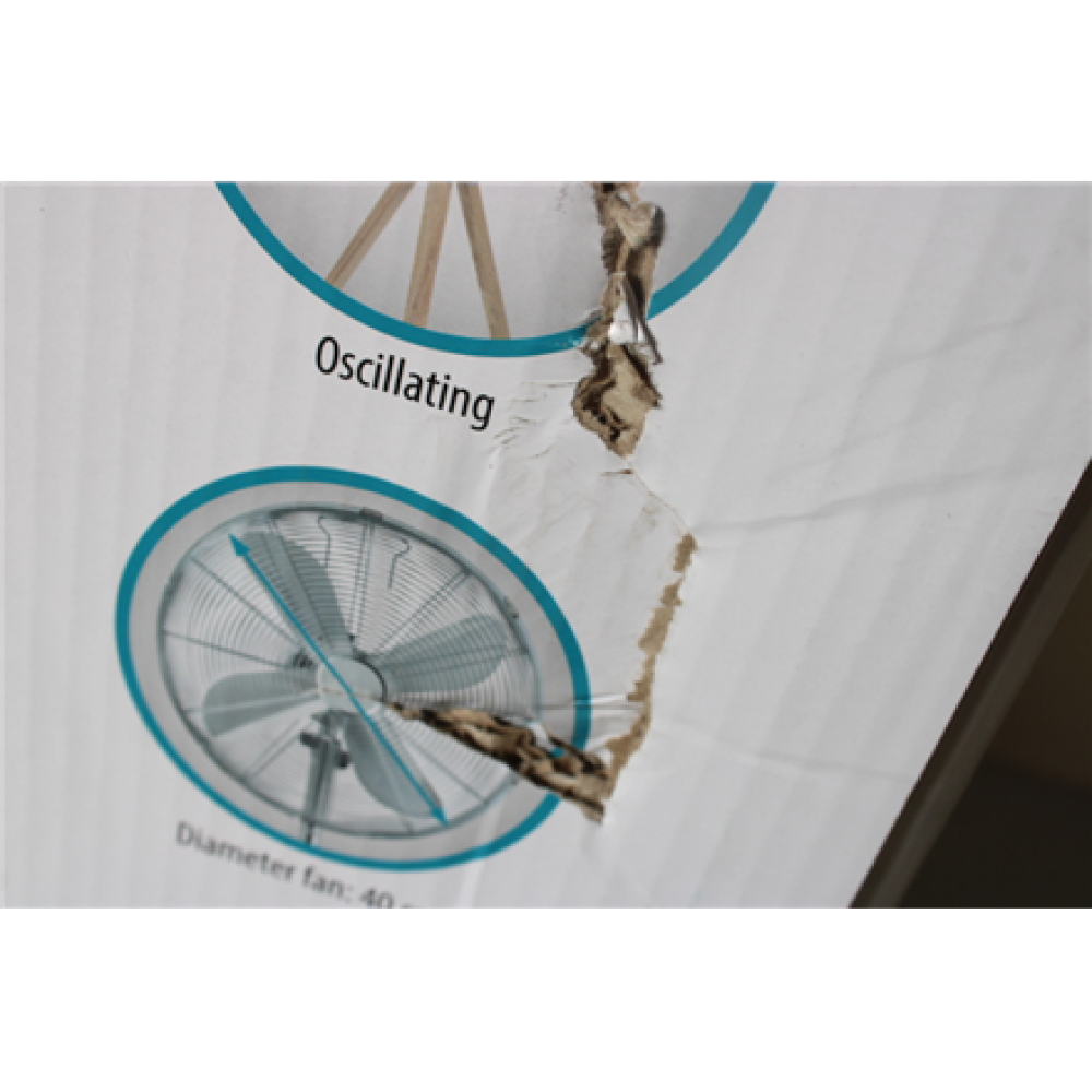 SALE OUT. Tristar VE-5804 Metal Stand Fan, White , Tristar VE-5804 , Stand Fan , DAMAGED PACKAGING, SCRATCHED , White , Diameter 40 cm , Number of speeds 3 , Oscillation , 50 W