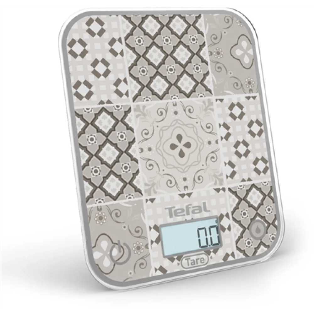 TEFAL Electronic Kitchen Scale , Optiss BC50D6V0 , Graduation 0.5/1 g , Display type LCD , Mozaic Decor