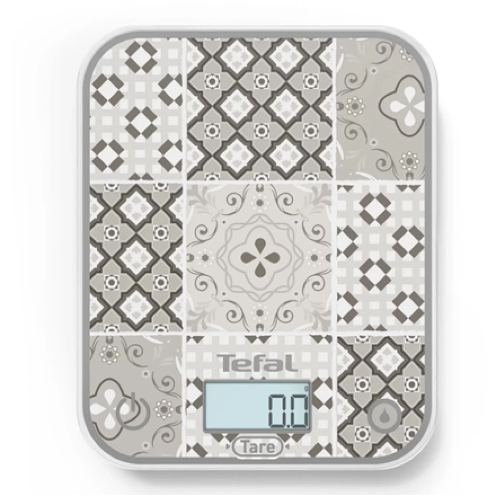 TEFAL Electronic Kitchen Scale , Optiss BC50D6V0 , Graduation 0.5/1 g , Display type LCD , Mozaic Decor
