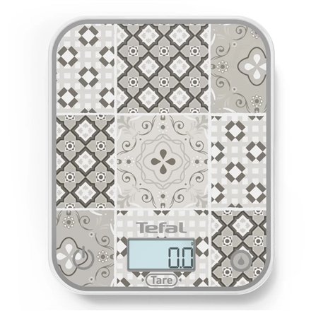 TEFAL Electronic Kitchen Scale , Optiss BC50D6V0 , Graduation 0.5/1 g , Display type LCD , Mozaic Decor