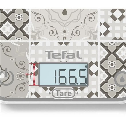 TEFAL Electronic Kitchen Scale , Optiss BC50D6V0 , Graduation 0.5/1 g , Display type LCD , Mozaic Decor