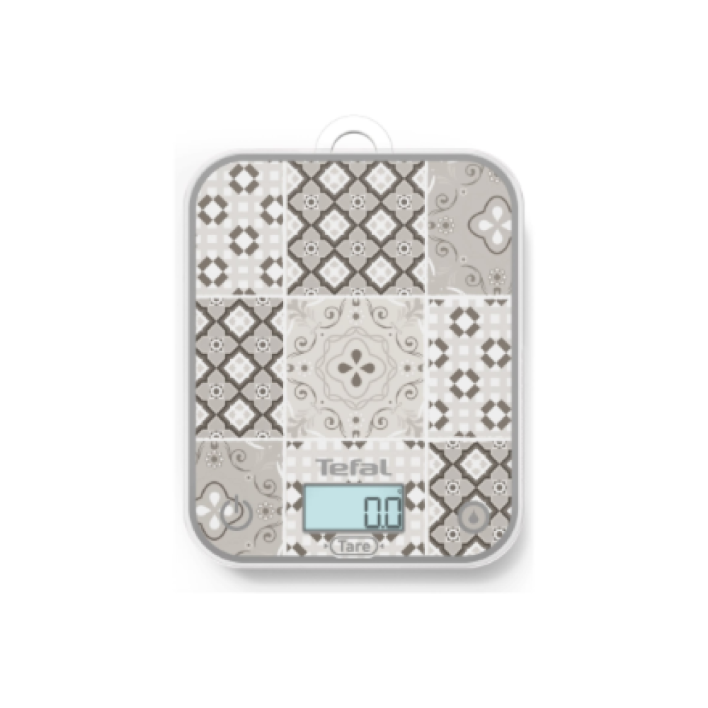 TEFAL Electronic Kitchen Scale , Optiss BC50D6V0 , Graduation 0.5/1 g , Display type LCD , Mozaic Decor