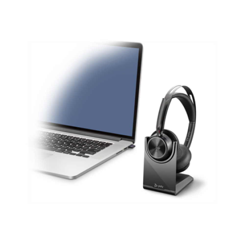 Poly VOYAGER FOCUS 2 UC,VFOCUS2-M C USB-C,CHARGE STAND,WW Poly Headset + Charge Stand Voyager FOCUS 2 UC,VFOCUS2-M C On-Ear USB Type-C Wireless Bluetooth