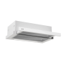 02010009 CATA Hood , TFH 6430 GWH , Telescopic , Energy efficiency class A+ , Width 59.8 cm , 391.5 m³/h , Electronic , LED , White