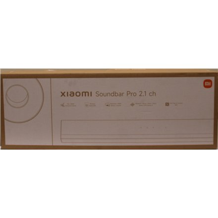 SALE OUT. Xiaomi Soundbar Pro 2.1 ch , SALE OUT. , Xiaomi Soundbar Pro 2.1 ch , Warranty 24 month(s) , 300 W , Bluetooth , Wireless connection , Black , DAMAGED AND MISSING INNER PACKAGING, DAMAGED BODY (EDGE)