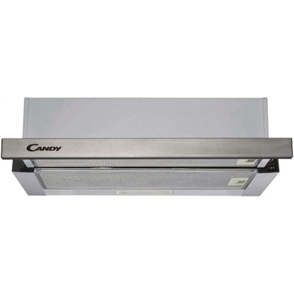 Candy , Hood , CBT625/2X , Telescopic , Energy efficiency class B , Width 60 cm , 332 m³/h , Mechanical control , LED , Stainless steel