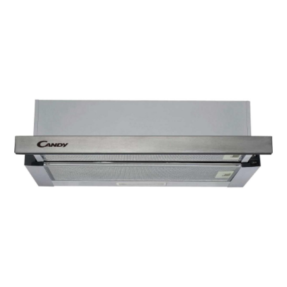 Candy , Hood , CBT625/2X , Telescopic , Energy efficiency class B , Width 60 cm , 332 m³/h , Mechanical control , LED , Stainless steel