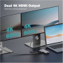 Digitus USB-C docking station, 8-port , DA-70915 , Ethernet LAN (RJ-45) ports 1 , HDMI ports quantity 2