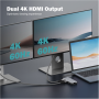 Digitus USB-C docking station, 8-port , DA-70915 , Ethernet LAN (RJ-45) ports 1 , HDMI ports quantity 2
