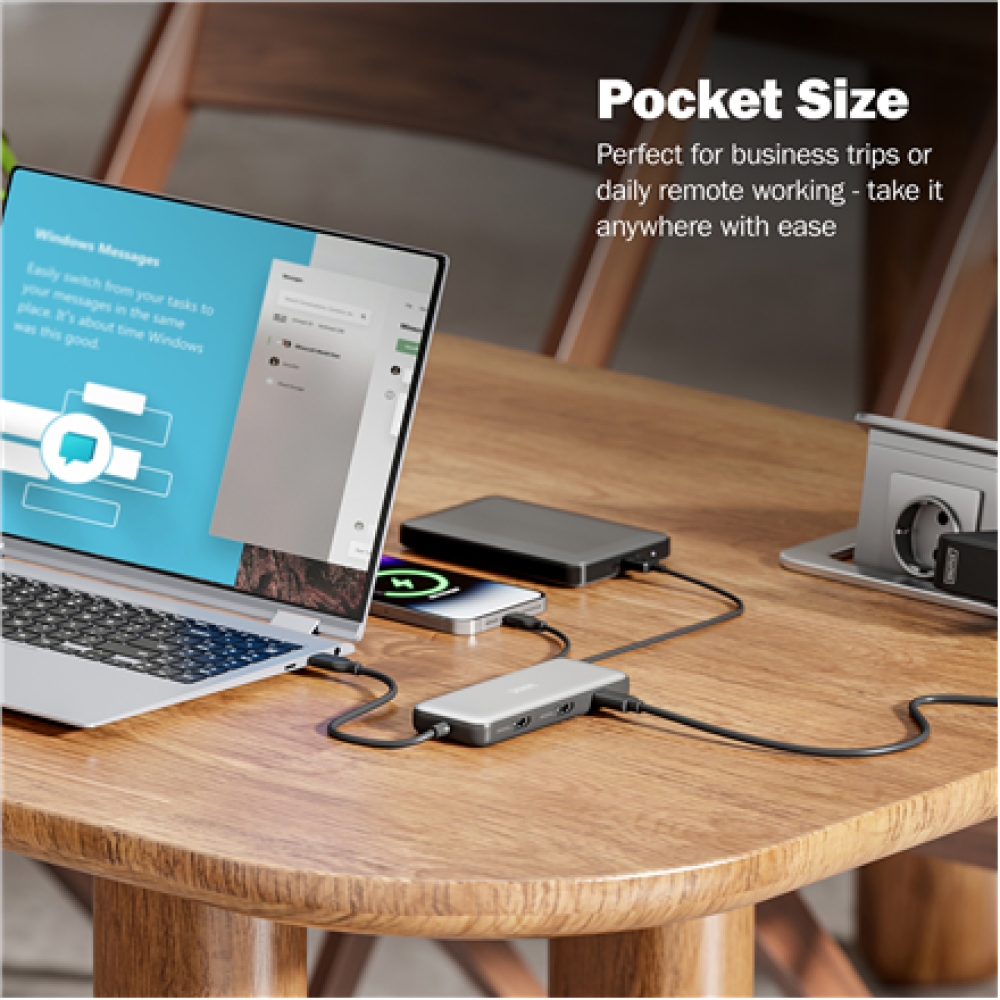 Digitus USB-C docking station, 8-port , DA-70915 , Ethernet LAN (RJ-45) ports 1 , HDMI ports quantity 2