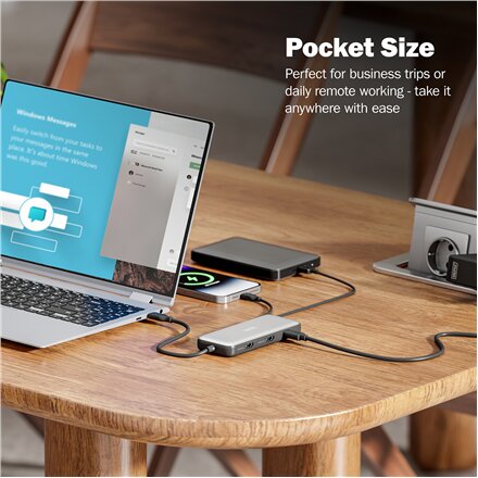 Digitus USB-C docking station, 8-port , DA-70915 , Ethernet LAN (RJ-45) ports 1 , HDMI ports quantity 2