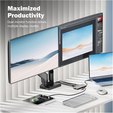 Digitus USB-C docking station, 8-port , DA-70915 , Ethernet LAN (RJ-45) ports 1 , HDMI ports quantity 2