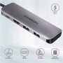 AXAGON SuperSpeed USB-C COMBO 5in1 Hub , HMC-5