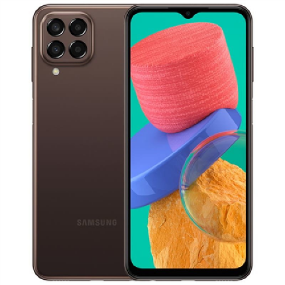 Samsung Galaxy M33 M336 Brown, 6.6 , TFT LCD, 1080 x 2408, Exynos 1280 (5 nm), Internal RAM 6 GB, 128 GB, MicroSDXC, Dual SIM, Nano-SIM, 3G, 4G, 5G, Main camera 50+5+2+2 MP, Secondary camera 8 MP, Android, 12, 5000 mAh