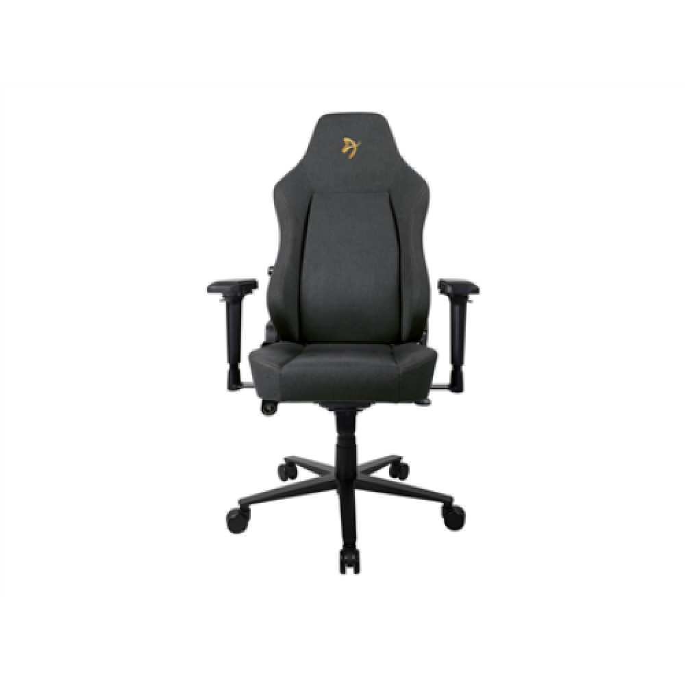 Arozzi Gaming Chair Primo Woven Fabric Black/Grey/Gold logo